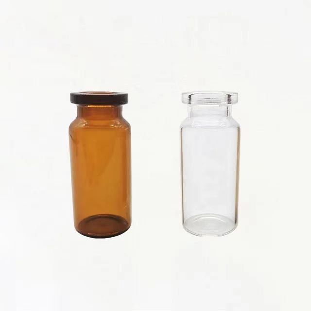5 ml 20 ml Farmacêutico Borosilicato de Vidro Ambar Límpido Vazio Liofilização Vial de Vidro Tubular para Injecção