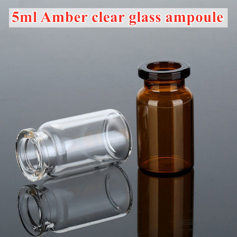 5 ml 7 ml 10 ml 20 ml Medicamento cosmético Borosicilato Tubular médico Vial de vidro injectável com tampa de plástico de alumínio