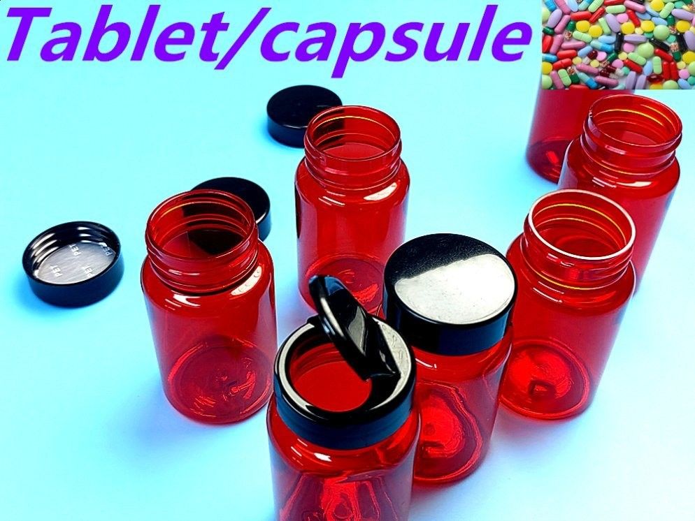 100 ml 150 ml PET Frasco Farmacêutico Vitamina Cápsula Comprimido Suplemento de pílula Cápsula Plástica Saúde Frasco Medicamento