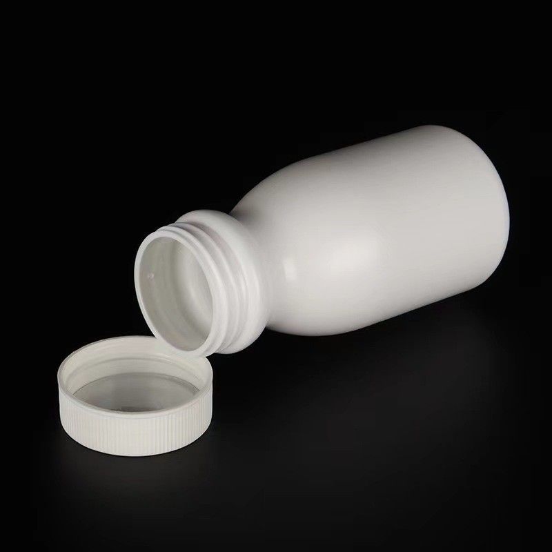 Boca Vazia Larga 100 ml 150 ml Plástico Branco PE Pilha Farmacêutica Cápsula Recipiente Medicina Vitamina frasco de medicamento