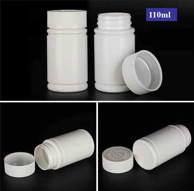 Boca Vazia Larga 100 ml 150 ml Plástico Branco PE Pilha Farmacêutica Cápsula Recipiente Medicina Vitamina frasco de medicamento
