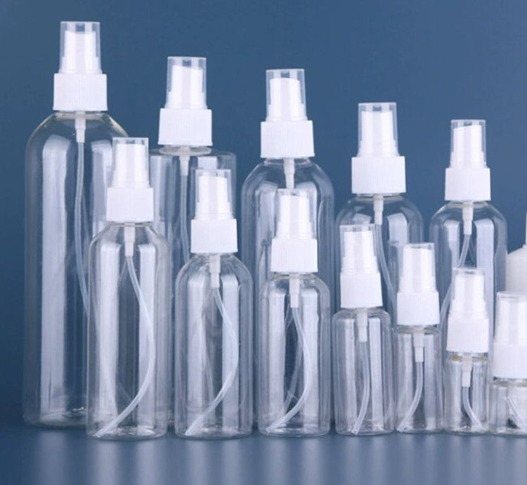 30 ml 50 ml 60 ml 100 ml 120 ml 250 ml cosmético vazio Pet Perfume de névoa de plástico Spray Flasca Mini Plastic PET Spray Flasca