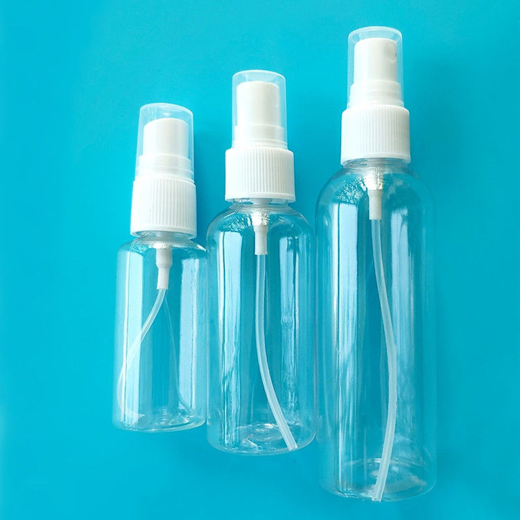 30 ml 50 ml 60 ml 100 ml 120 ml 250 ml cosmético vazio Pet Perfume de névoa de plástico Spray Flasca Mini Plastic PET Spray Flasca