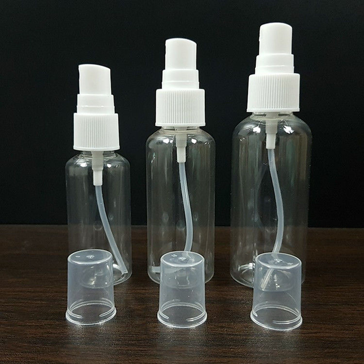 100ml 120ml 355ml plástico tampa de parafuso bocal bomba pulverizador garrafa de animais de estimação desinfetante de mãos garrafa de pulverização fabricante