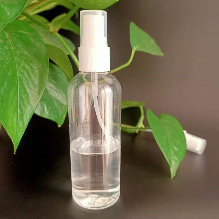 50ml 60ml 100ml PET transparente redondo personalizar desinfetante de mãos recarregável redondo recarregável cosmético PET frasco de spray de plástico