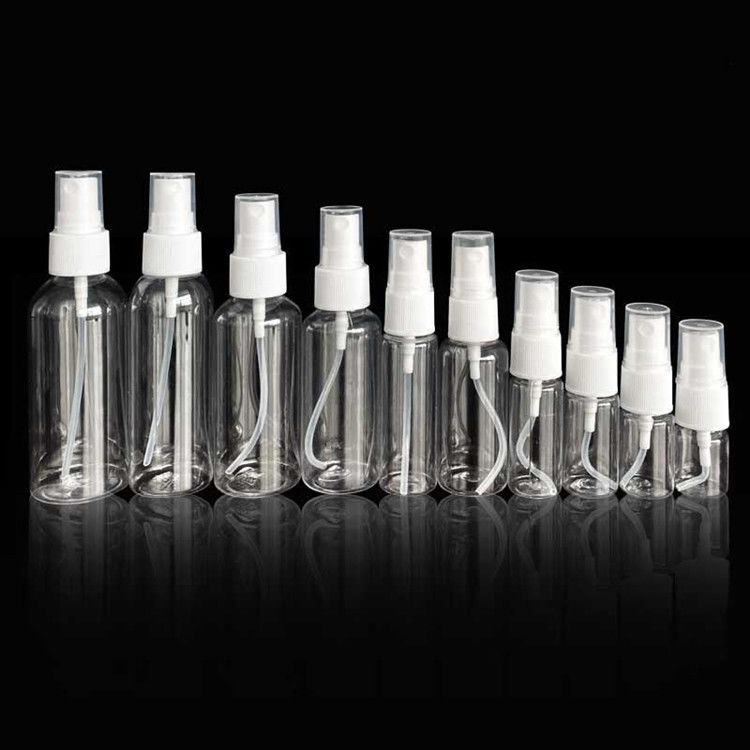 60 ml 120 ml 355 ml azul Desinfetante de mãos de plástico, cuidados com a pele, shampoo, spray, garrafa PET, cosmético transparente, spray de plástico, garrafas