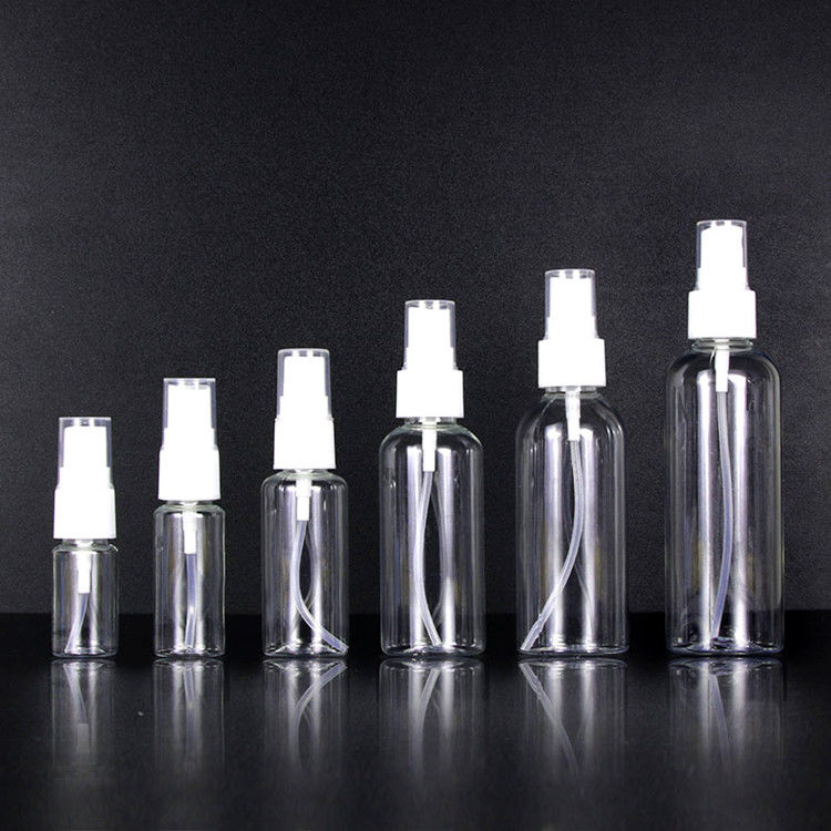 60 ml 120 ml 355 ml azul Desinfetante de mãos de plástico, cuidados com a pele, shampoo, spray, garrafa PET, cosmético transparente, spray de plástico, garrafas