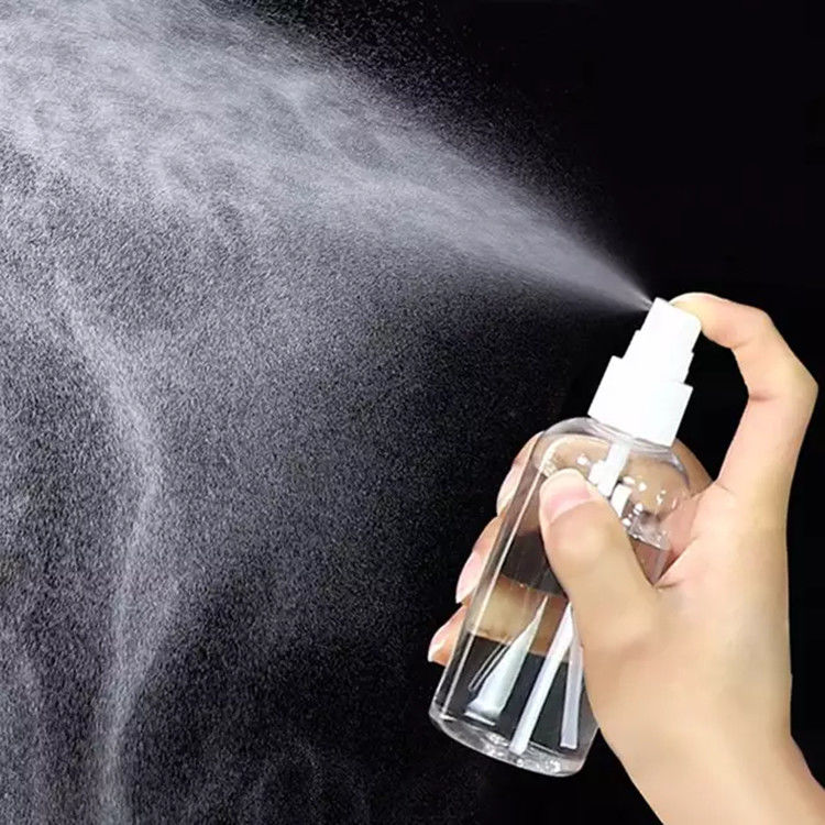50 ml 60 ml 100 ml PET plástico spray névoa fina desinfetante de perfume álcool garrafas plásticas cosméticas portáteis com pulverizador