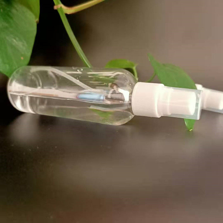 50 ml de viagem portátil mini bolso transparente loção desinfetante de álcool transparente flaco botão de plástico PET redondo