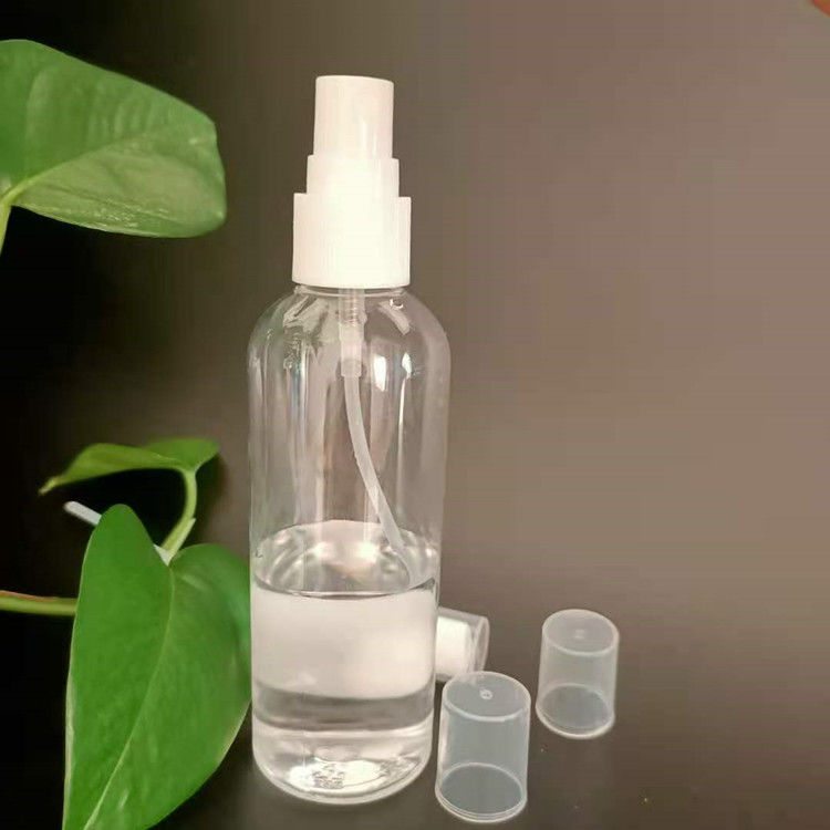 50 ml de viagem portátil mini bolso transparente loção desinfetante de álcool transparente flaco botão de plástico PET redondo