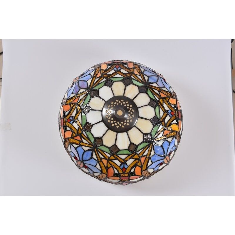 9 polegadas 12 polegadas Mediterrâneo feito à mão vidro colorido lâmpada decorativa Sala de estar Sala de jantar Bar Lâmpada de mesa de vidro
