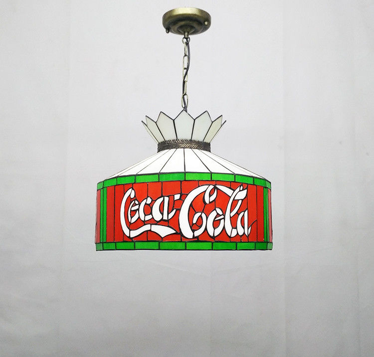 12' Bar Restaurante Café Sala de Jantar Luz Suspendida Luz de Tecto Luz Vermelha Vidro colorido LED Lâmpadas de Lâmpadas