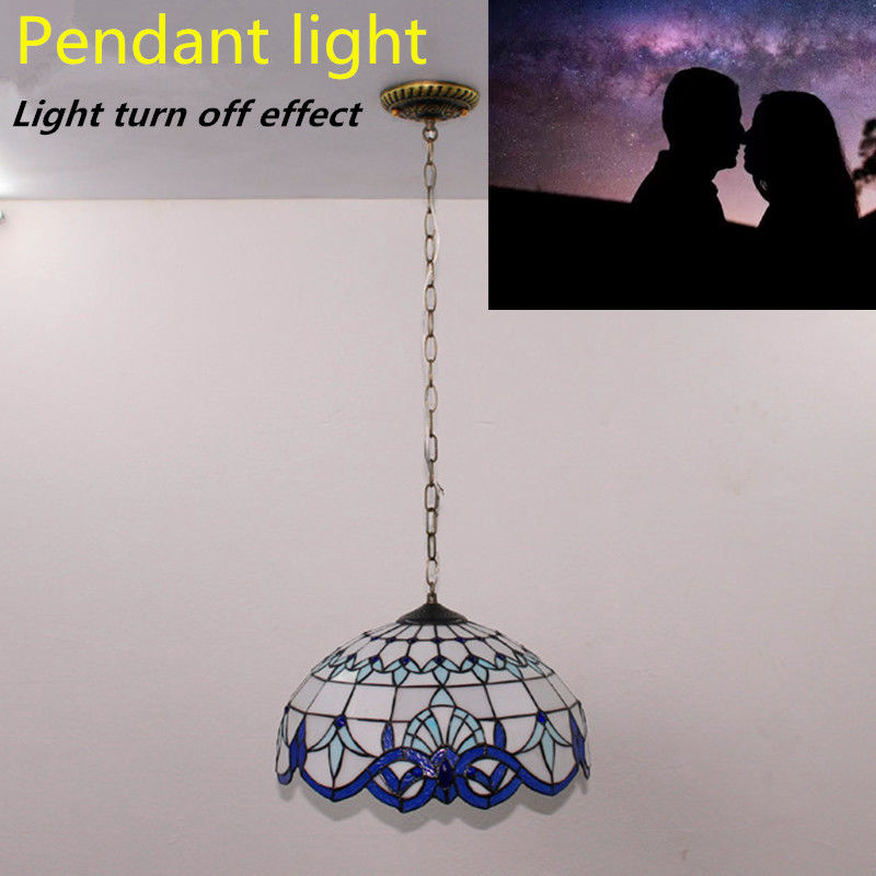 12 polegadas de vidro decorativo LED lâmpada de pingente com 2 luz cuidados com os olhos para bar sala de estudo café sala de estar sala de jantar luz