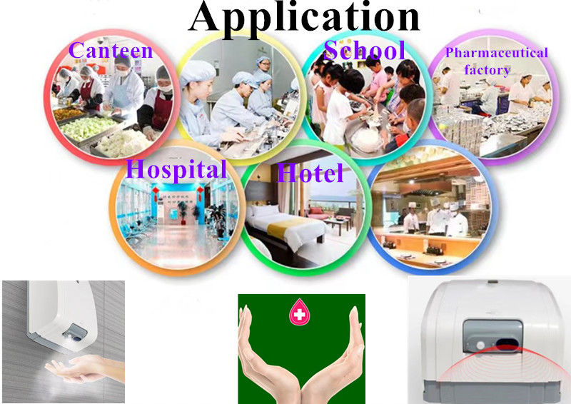 Montagem na parede do hospital Sala limpa Esterilizador de álcool Dispensador de desinfetante de mãos Espray automático de álcool Esterilizador de mãos