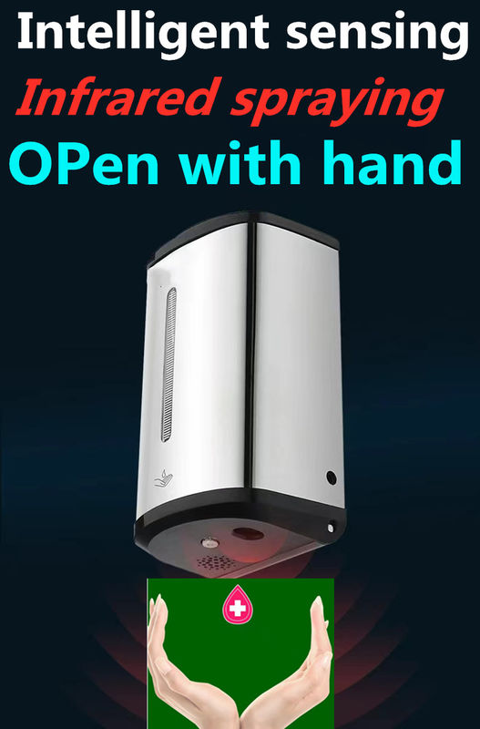 Sala Limpa Banheiro Lavar Mãos Aço Inoxidável 304 Automático 800ml Sensor Sabão Spray Álcool Esterilizador de Mãos