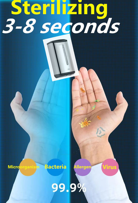Sala Limpa Banheiro Lavar Mãos Aço Inoxidável 304 Automático 800ml Sensor Sabão Spray Álcool Esterilizador de Mãos